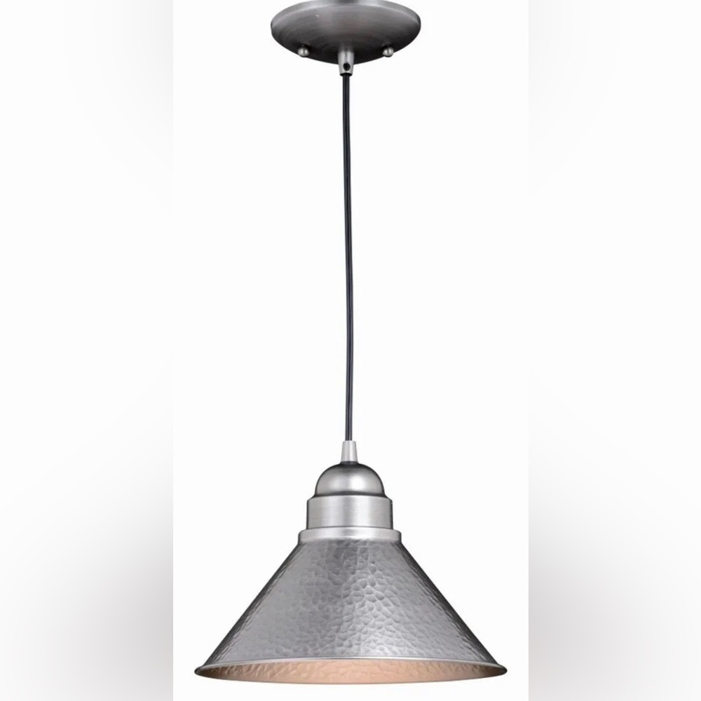 Vaxcel T0493 Outland 1-Light Outdoor Pendant in Farmhouse and Barn Style 7.5